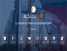 Tablet Screenshot of advanpro.com.mx